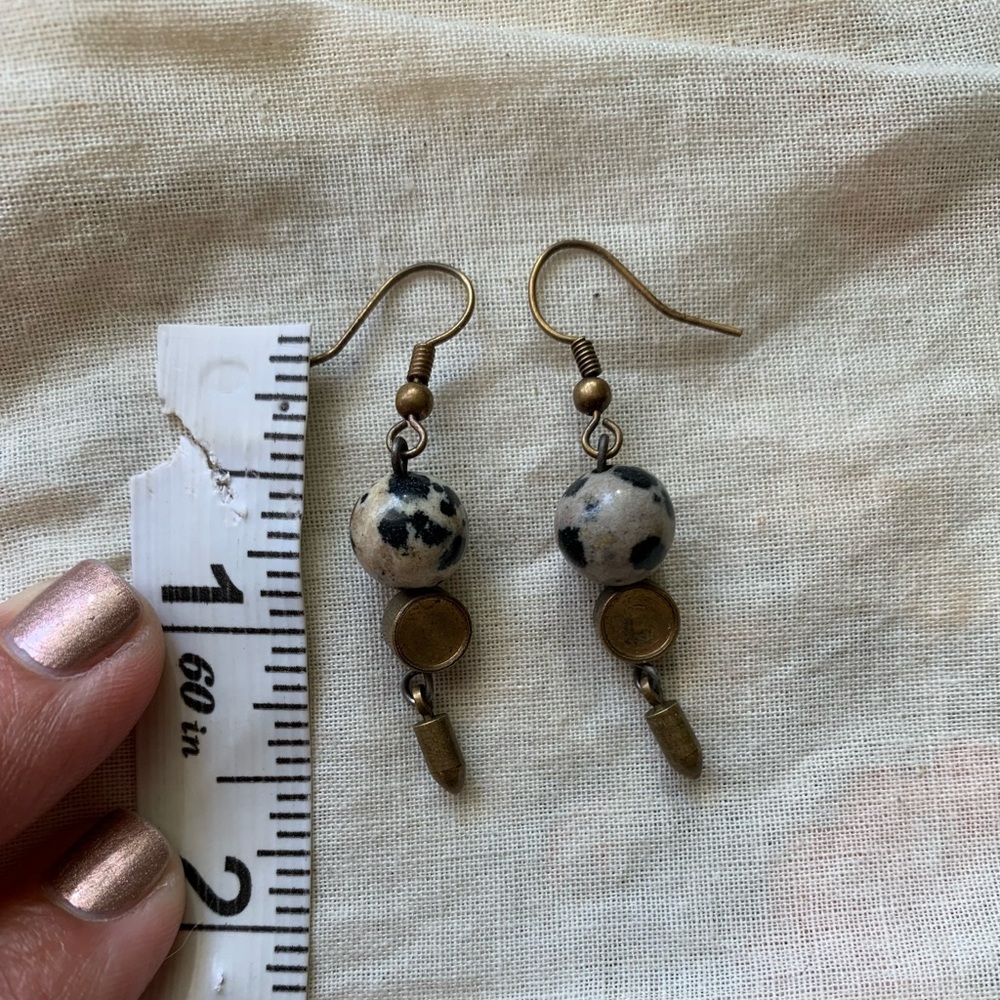 Leopard jasper earrings